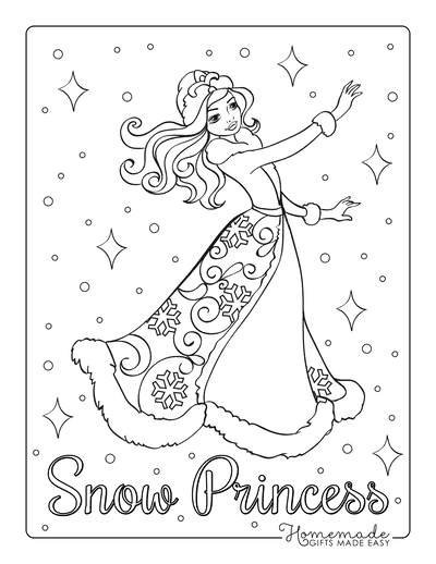 Free princess coloring pages for kids