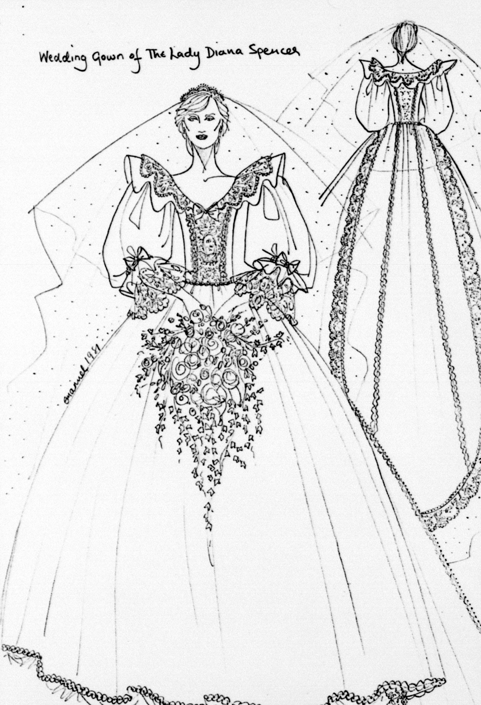 The secrets behind princess dianas wedding dress