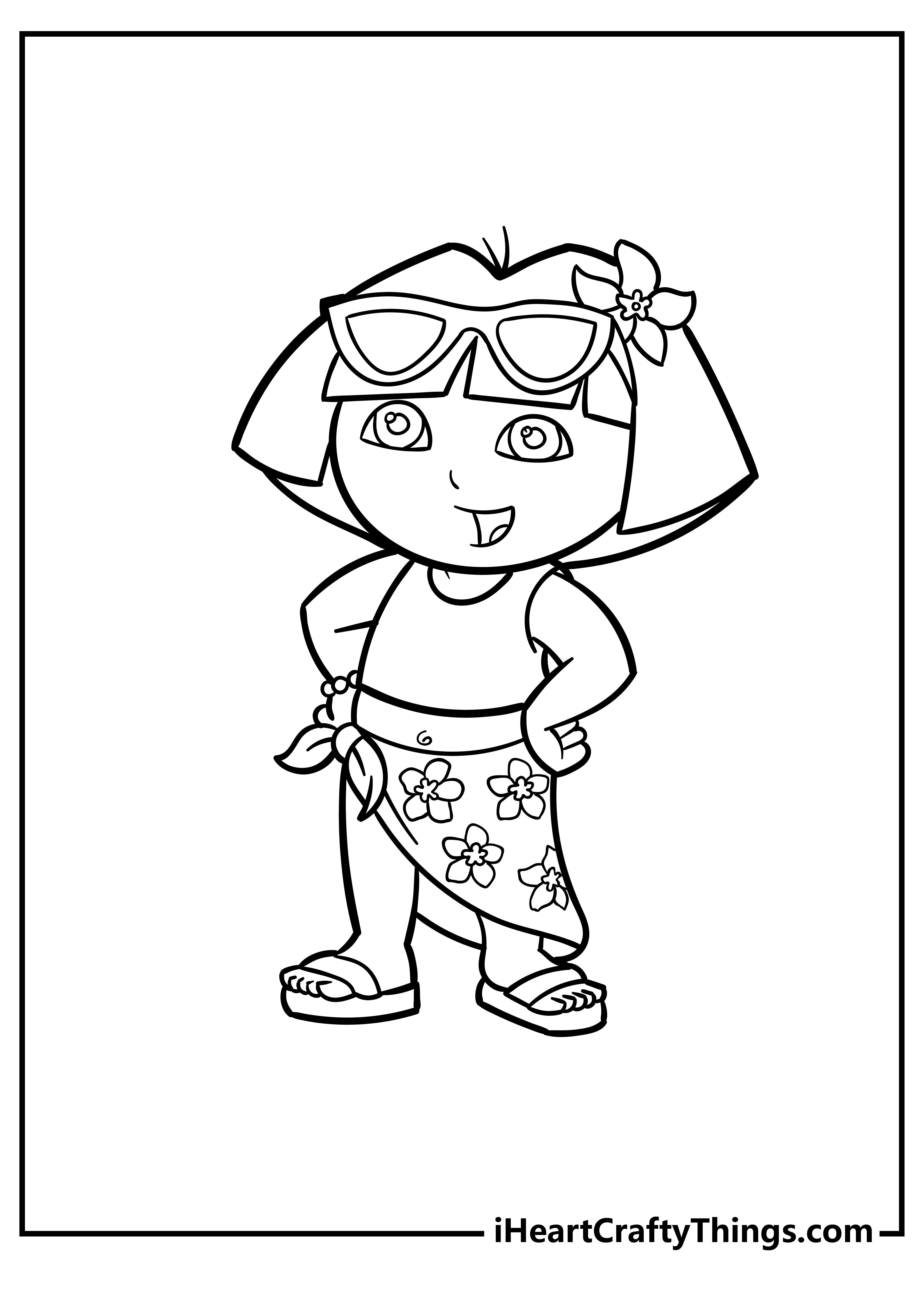 Dora coloring pages free printables