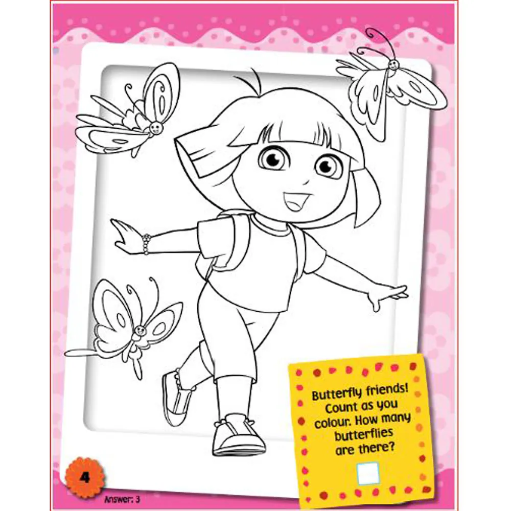 Buy dora the explorer colouring stickers activities online at best prices in india