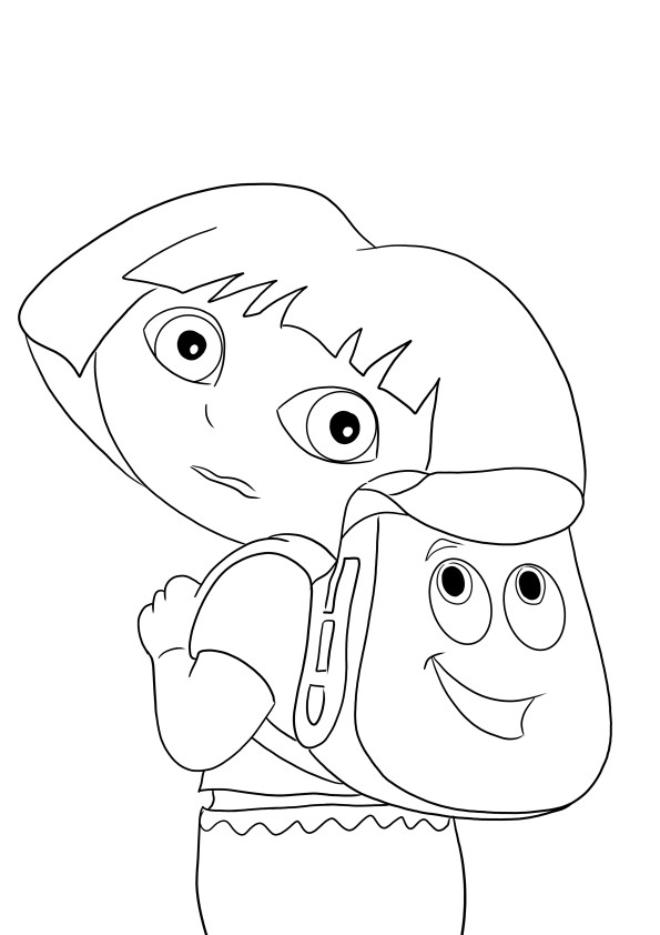 Dora the explorer coloring pages