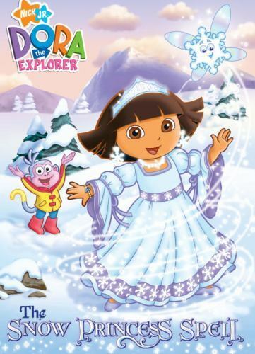 The snow princess spell dora the explorer deluxe coloring book