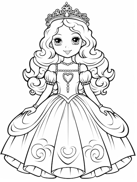 Princess coloring page pictures