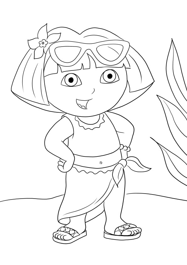 Dora the explorer coloring pages