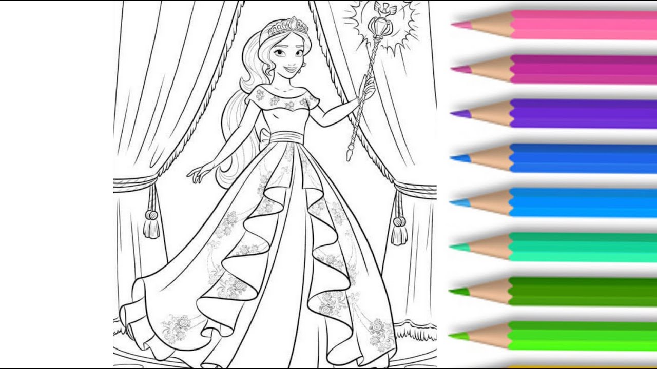 Princess elena of avalor coloring page y coloring coloring art princess princcesselena