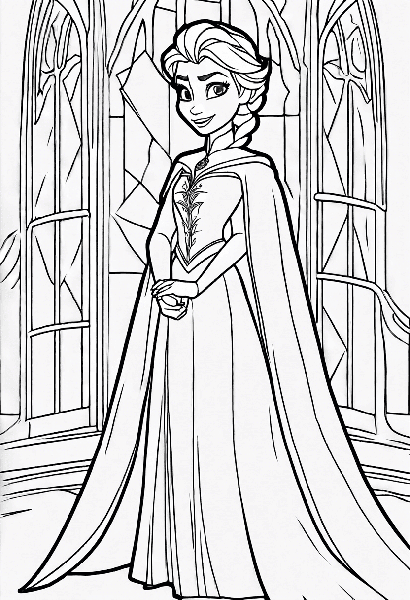 Elsa coloring pages