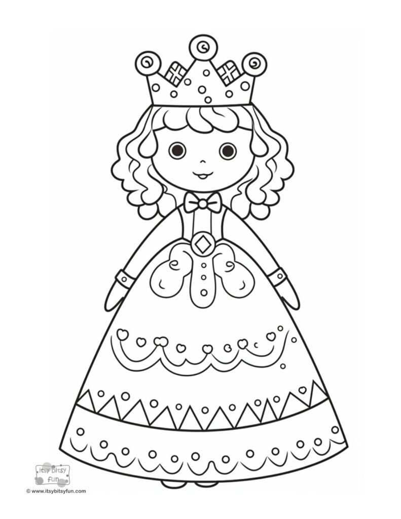 Free printable princess coloring pages