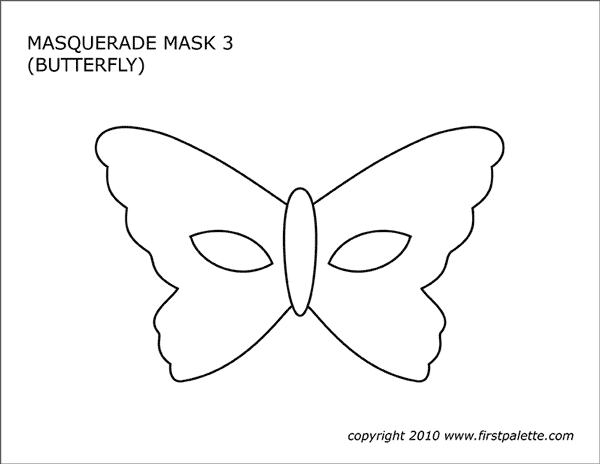 Masquerade and mardi gras mask templates free printable templates coloring pages