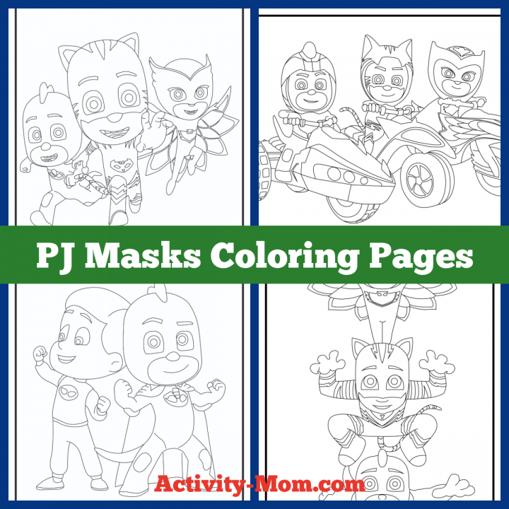 Pj masks coloring pages for kids free printable