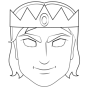 Princess mask coloring page free printable coloring pages