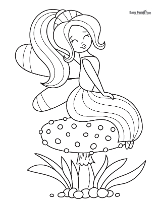 Fairy coloring pages