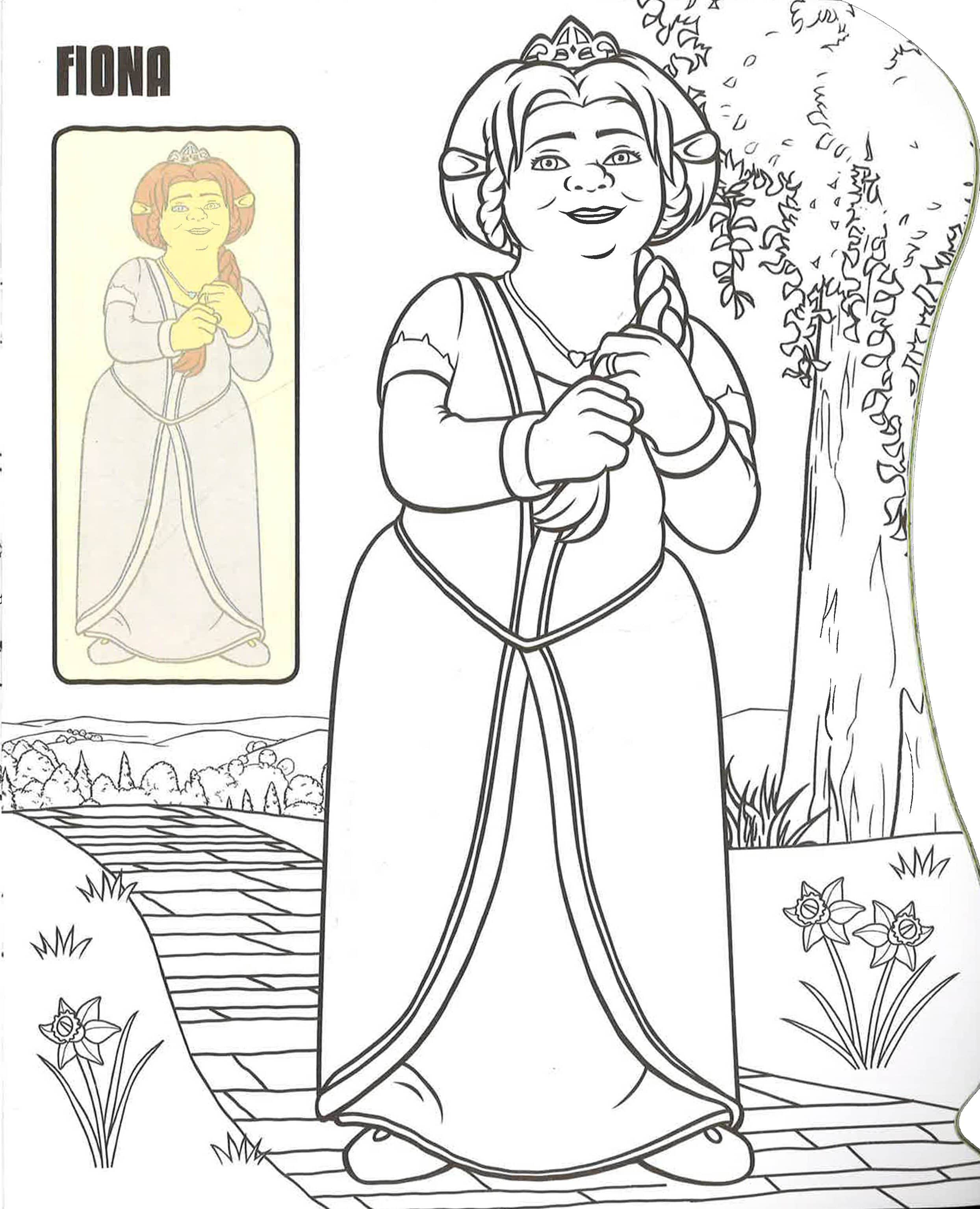 Colouring book shrek â