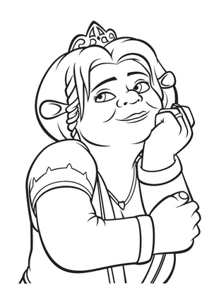 Free coloring pages free princess fiona shrek coloring pages