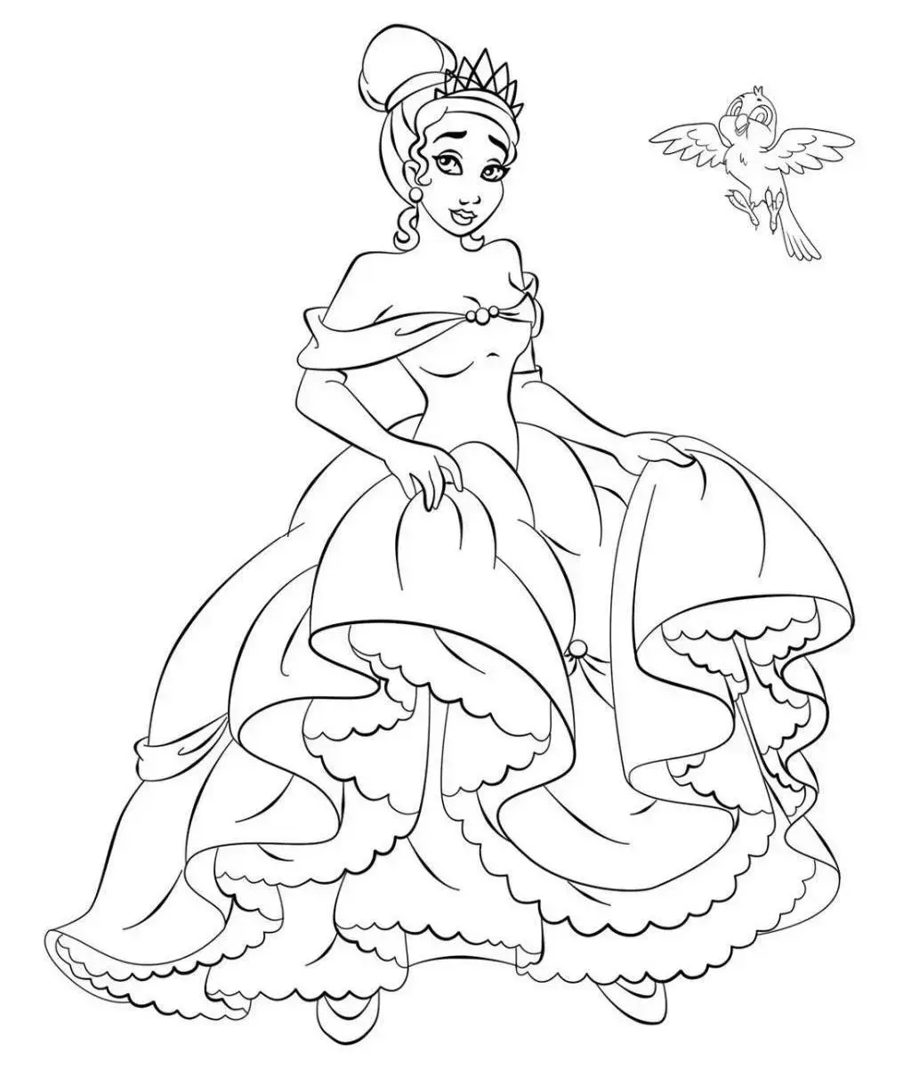 Princess coloring page