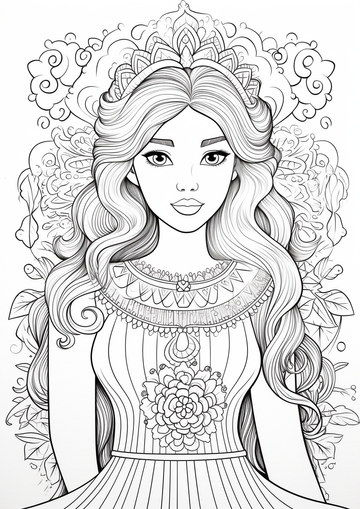 Princess coloring pages â