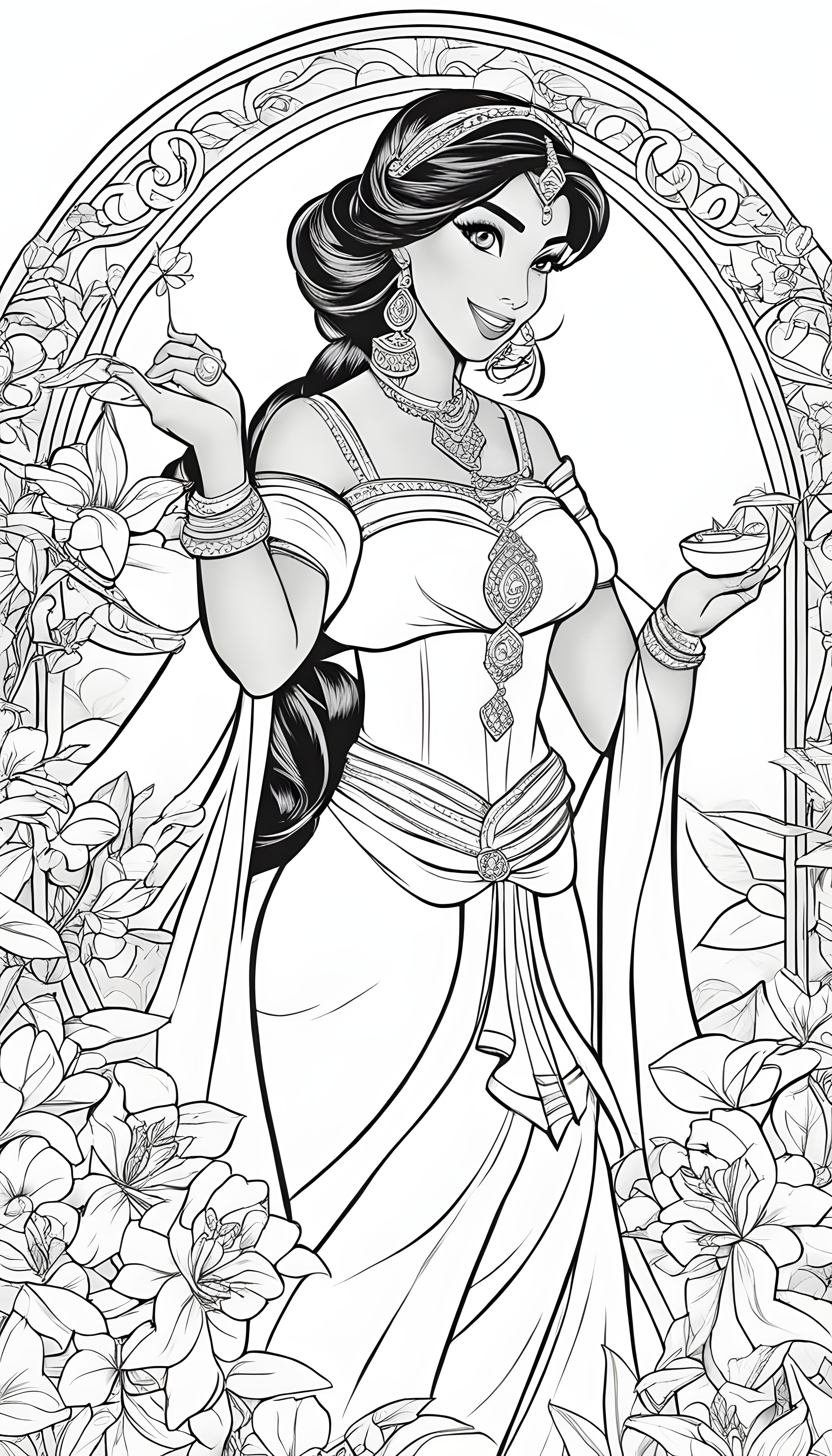 Send you disney princess coloring pages by mihaimardare