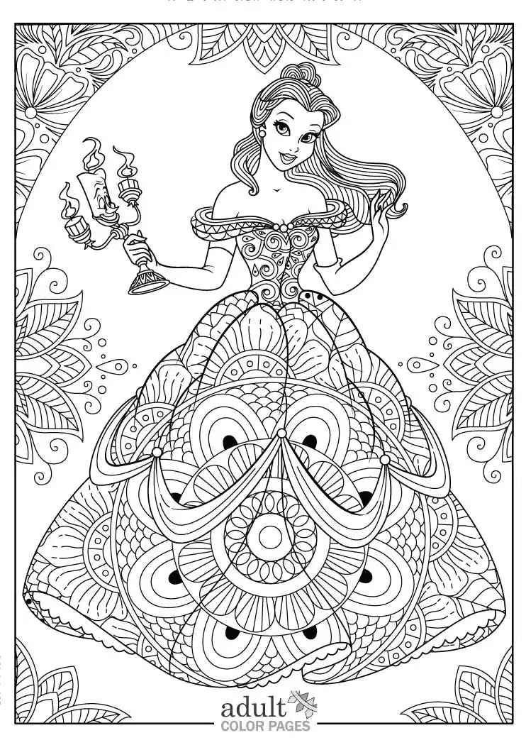 Disney coloring pages for adults