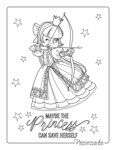 Free princess coloring pages for kids