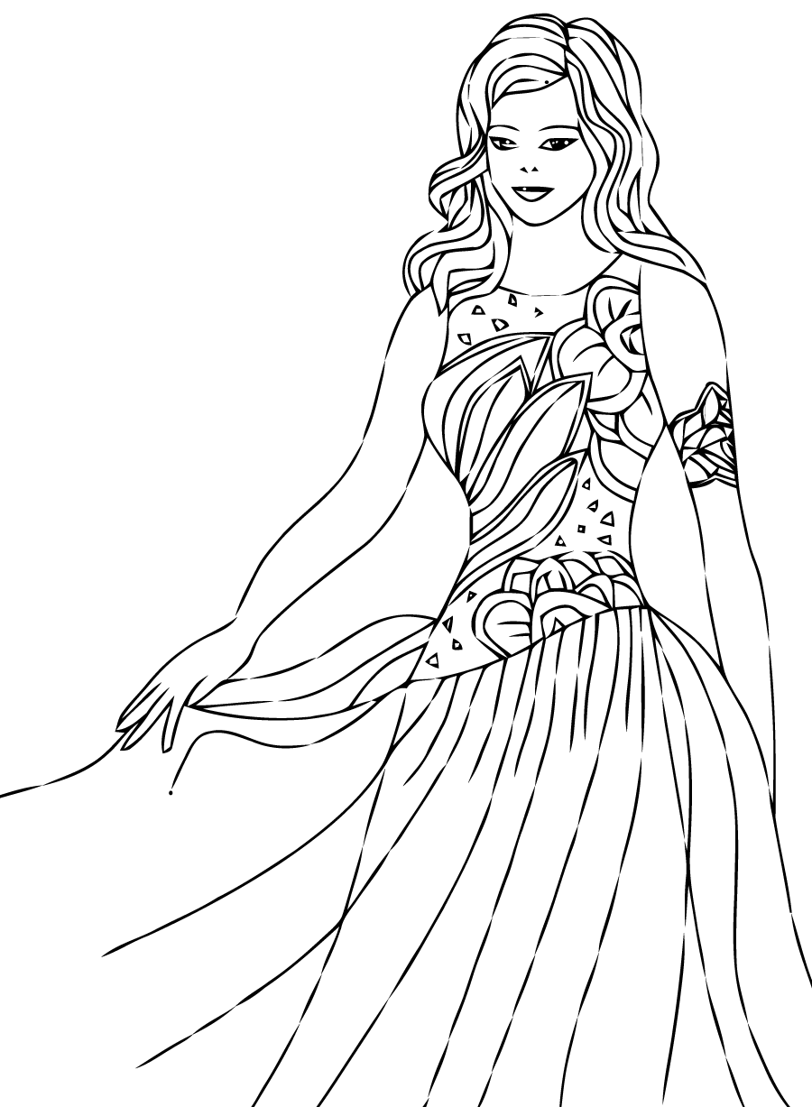 Princess coloring pages for kids