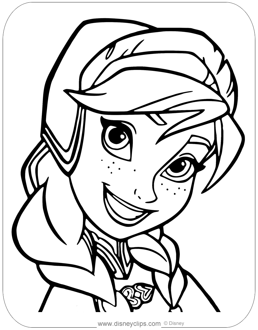 Frozen coloring pages