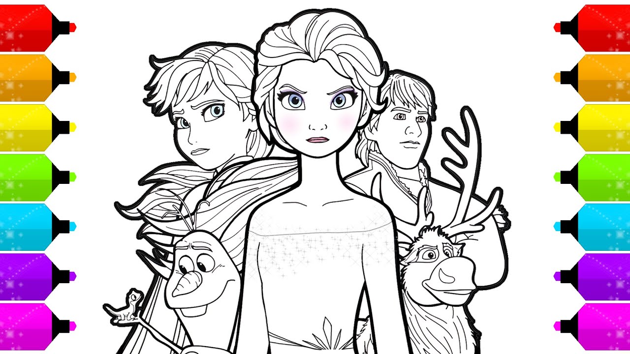 Disney frozen elsa coloring page