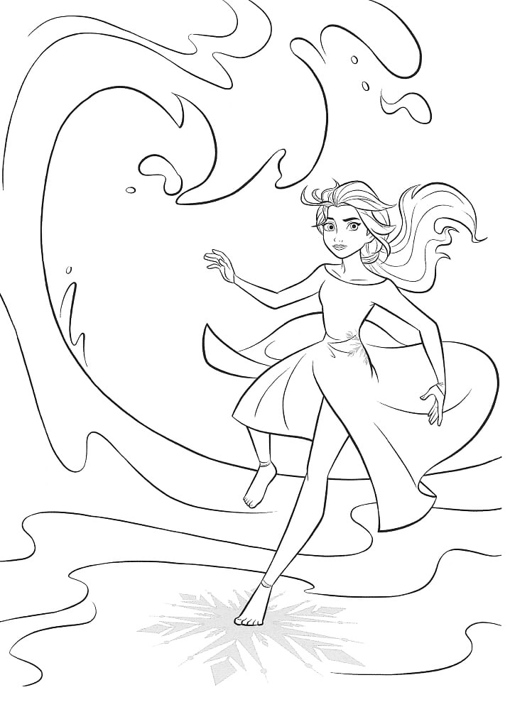 Free printable elsa coloring pages for kids