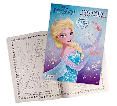 Coloring books frozen activity books princess elsa gigantic page with stand