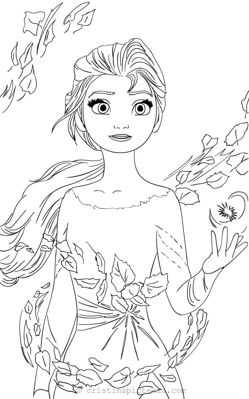 Elsa coloring pages