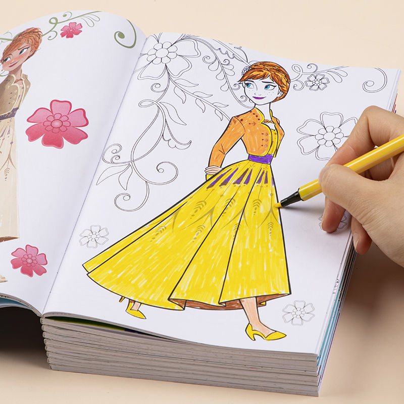 Elsa anna coloring book anna elsa drawing book disney books coloring