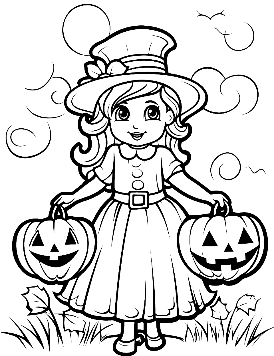 Halloween coloring pages free printable sheets