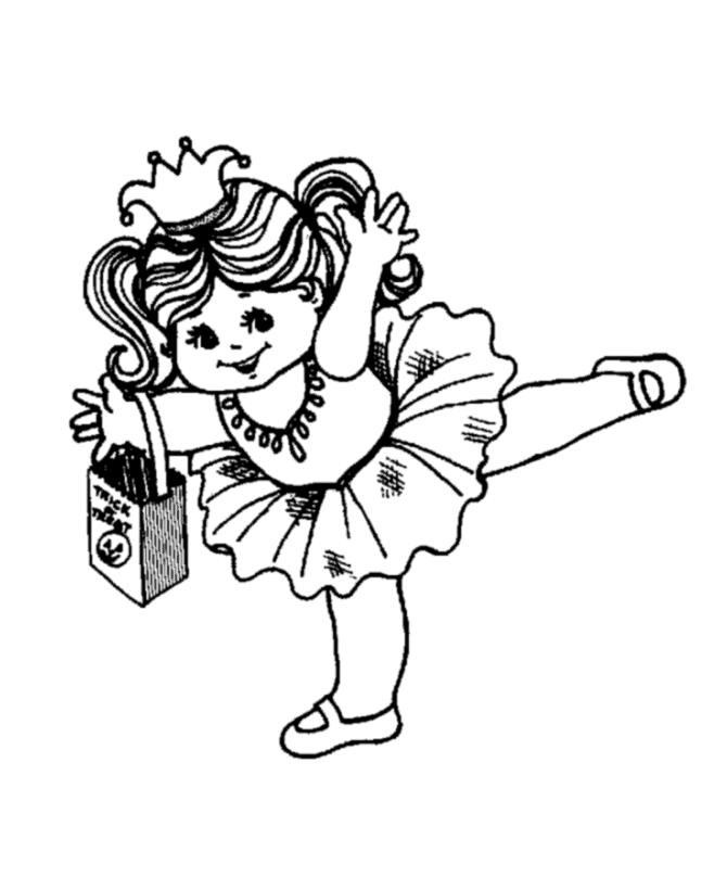 Halloween costume coloring page