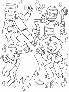 Halloween free coloring pages