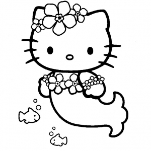 Coloriage hello kitty et son amie