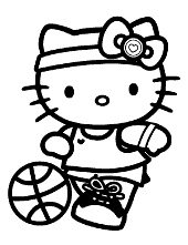 Printable hello kitty princess picture