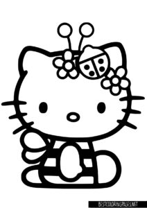 Hello kitty coloring pages