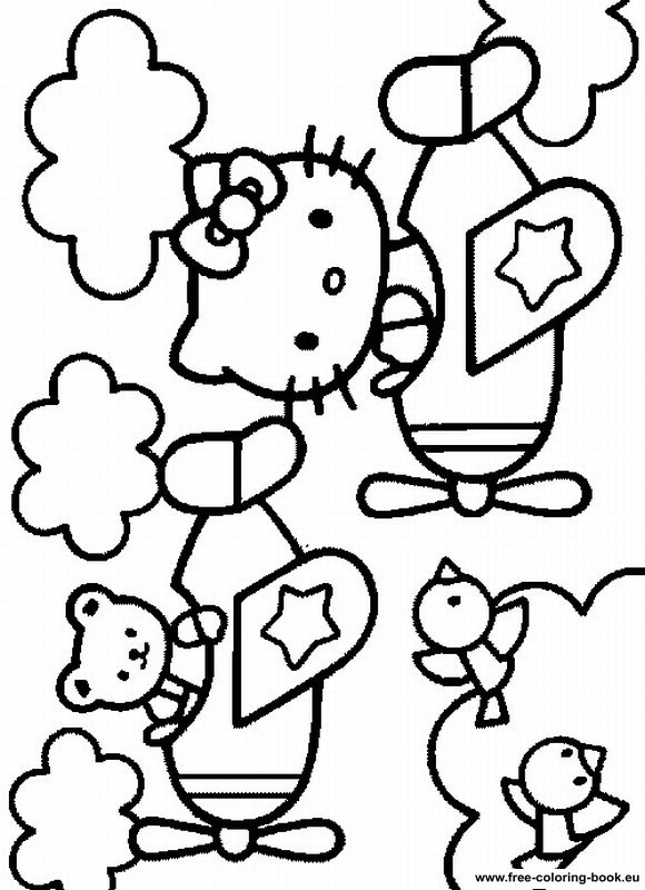 Coloring pages hello kitty