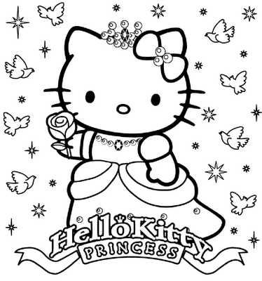 Princess coloring pages hello kitty colouring pages kitty coloring hello kitty coloring