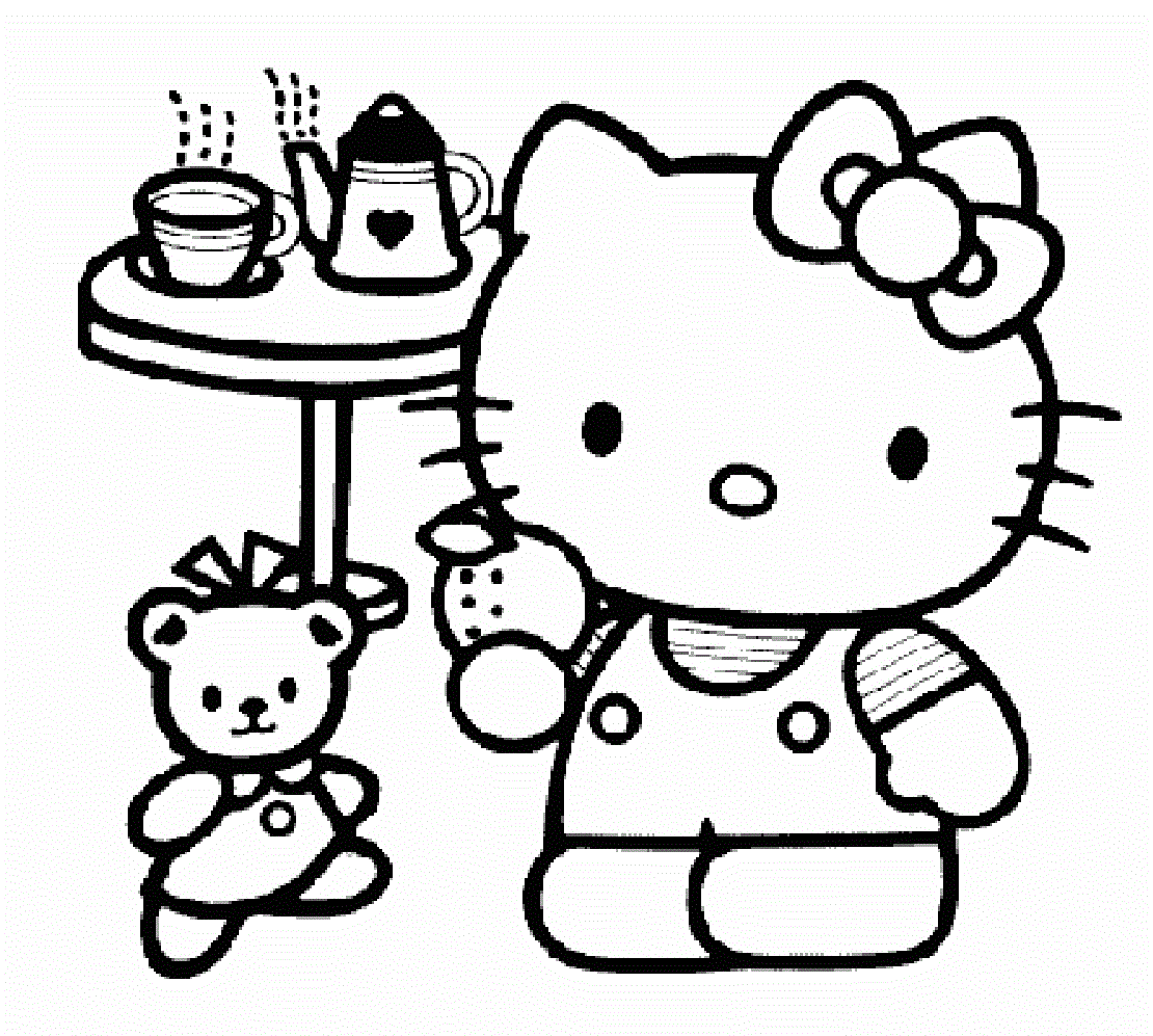 Albums background images hello kitty coloring pages valentines day sharp