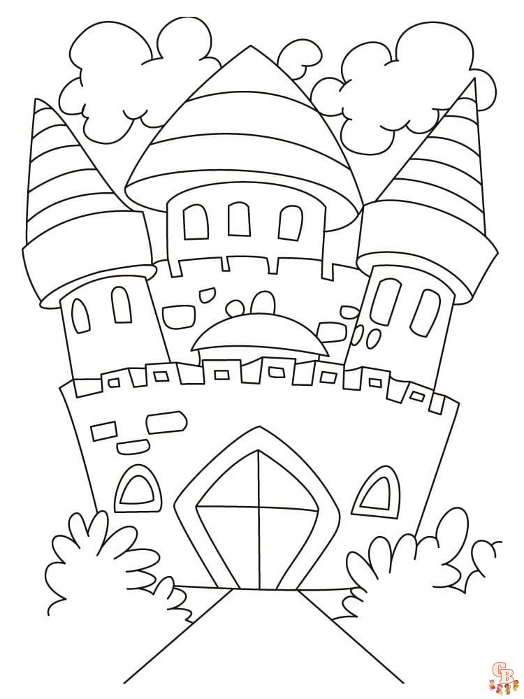 Castle coloring pages