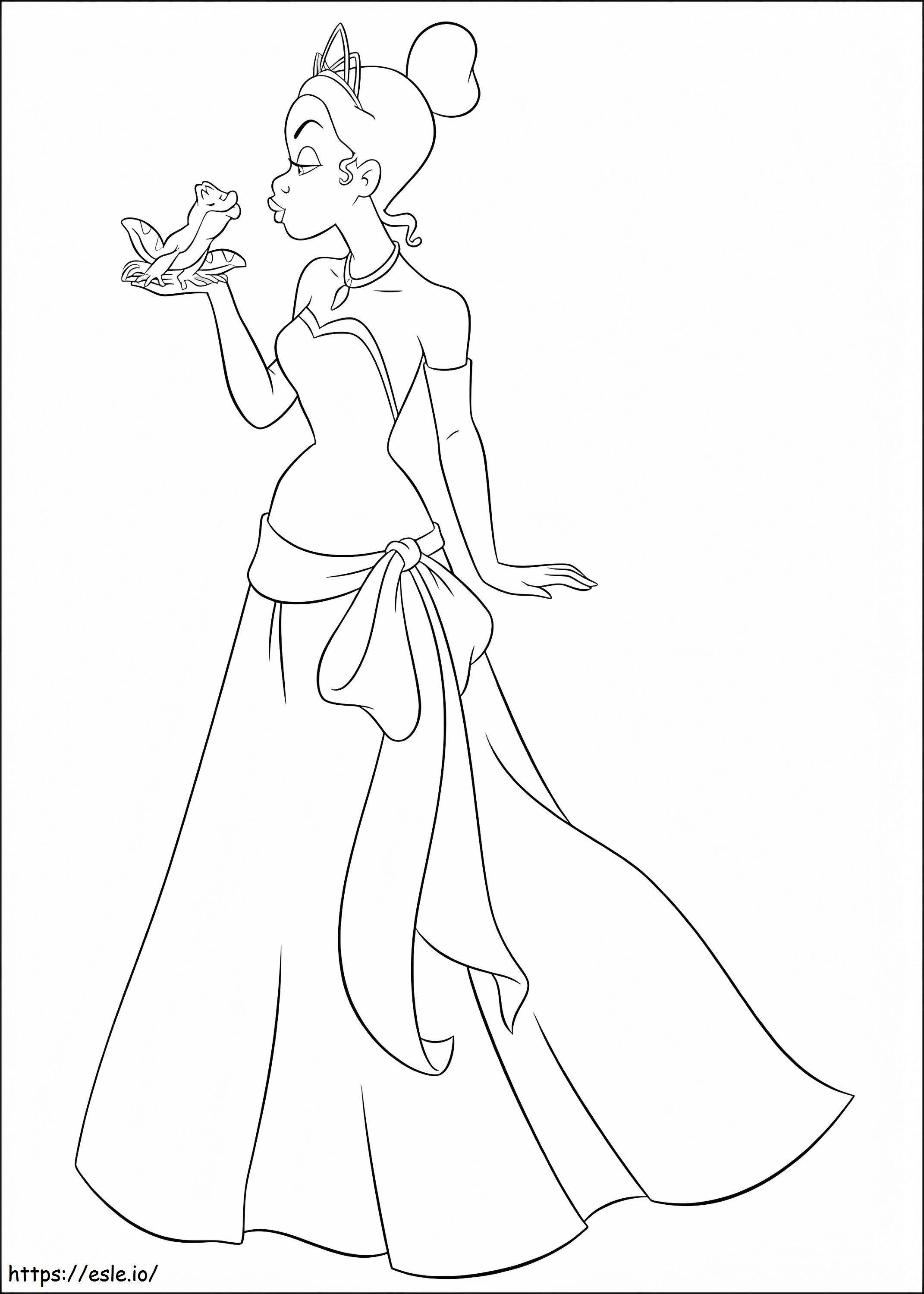 Disneys princess and the frog coloring page