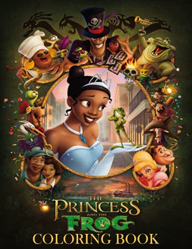 The princess and the frog coloring book fantastic gift coloring book for all ages fans and kids with high quality image â a size by terry notary