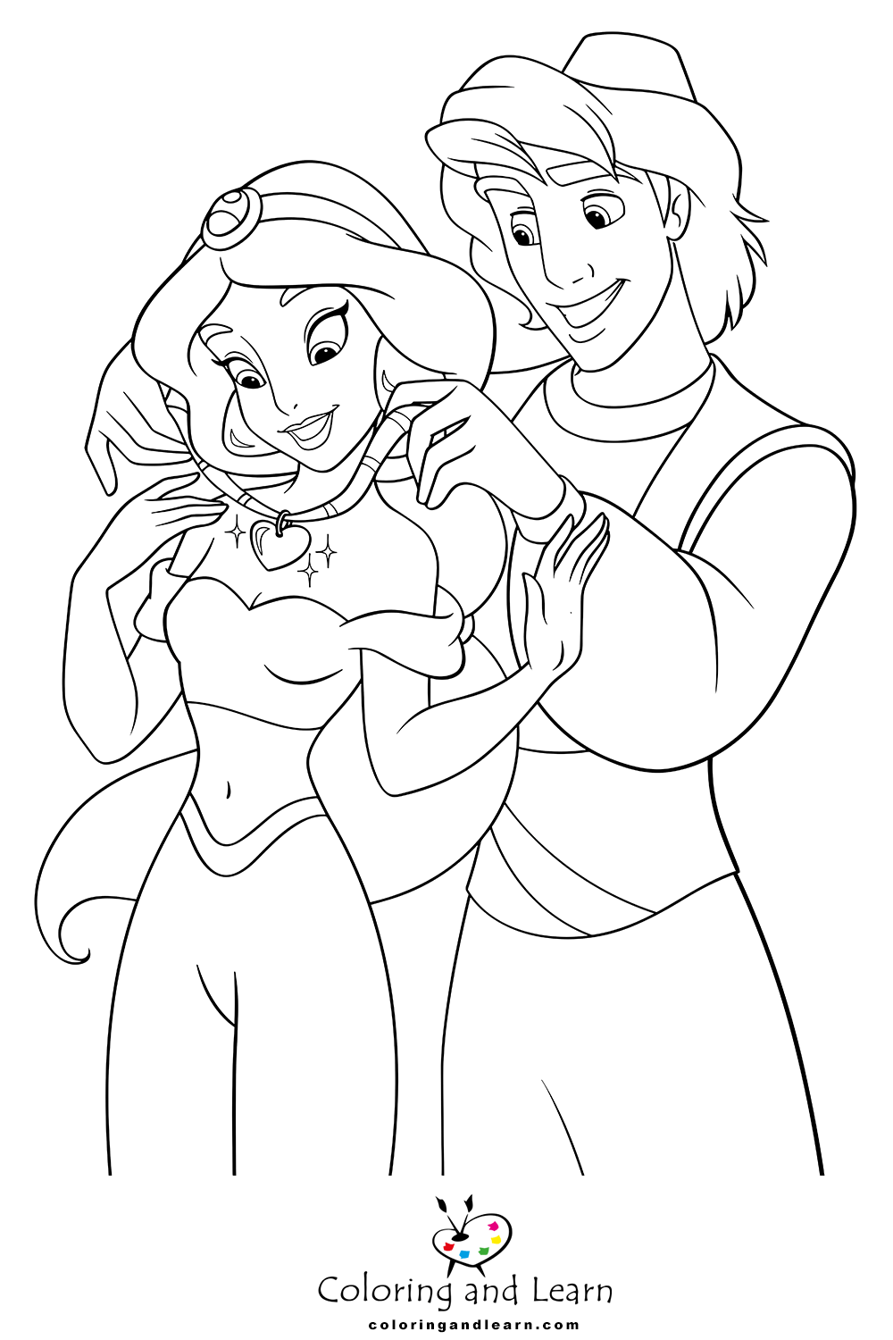 Jasmine coloring pages