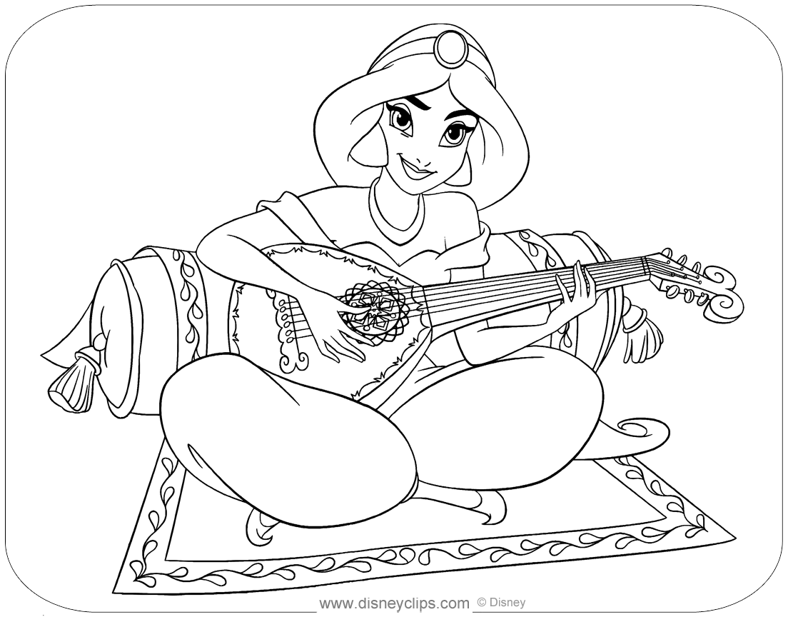 Aladdin coloring pages