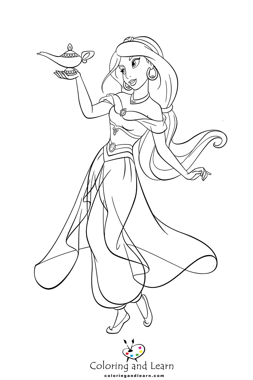 Jasmine coloring pages