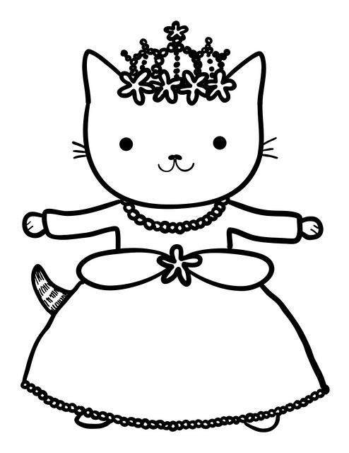 Do you want to color princess kitty one out of one tiny tâ