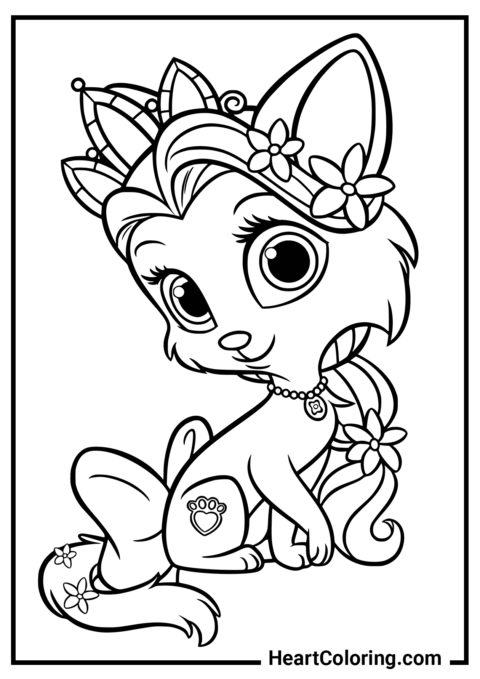 Cat and kitten coloring pages to print on a