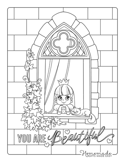 Free princess coloring pages for kids