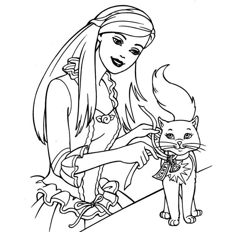 Free princess cat coloring page download free princess cat coloring page png images free cliparts on clipart library