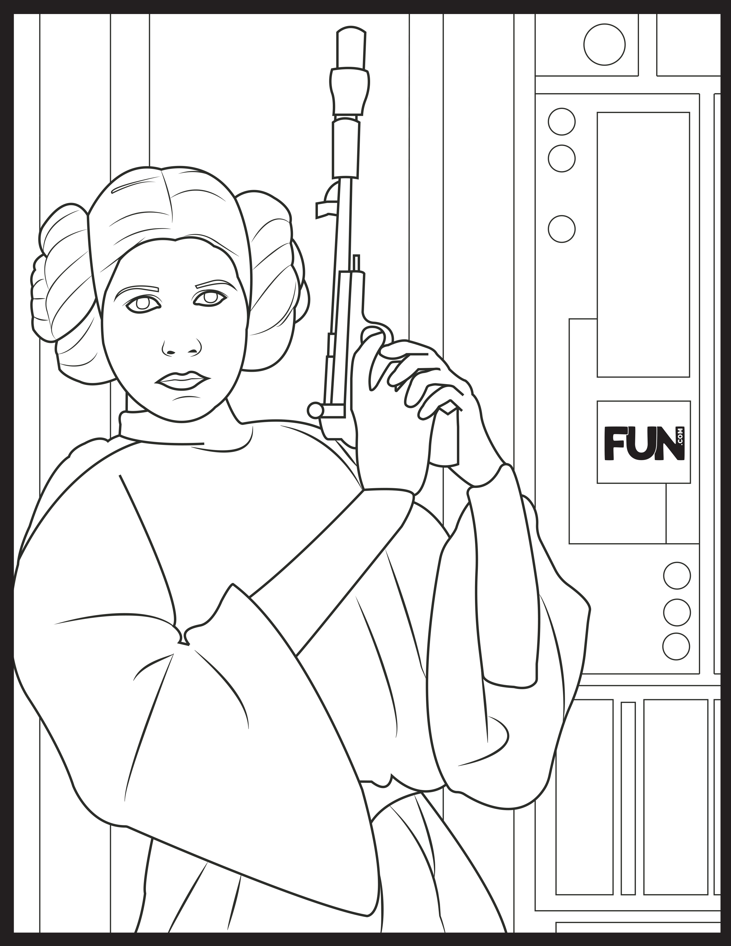 Star wars coloring pages and bingo sheets printables