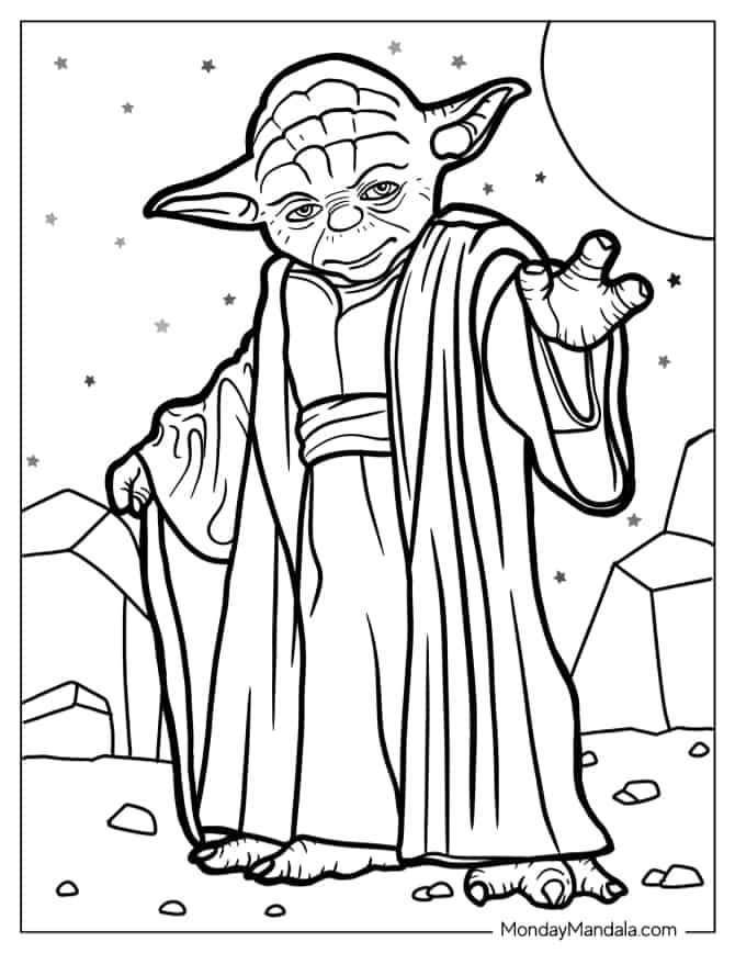 Star wars coloring pages free pdf printables